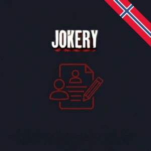 Skjermbilde av Jokery-nettsiden der brukere registrerer seg for gratisspinn uten innskudd.